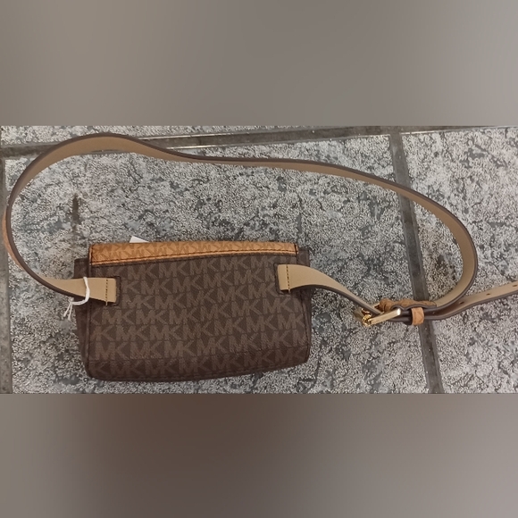 Michael Kors Brown & Tan Signature Belt Bag - Picture 2 of 3